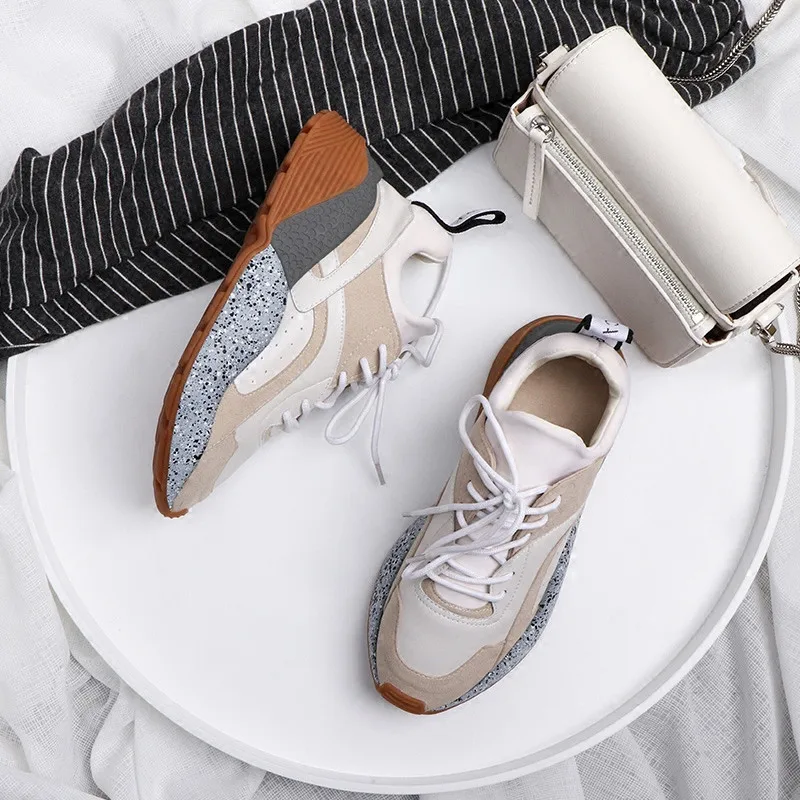 Rainbow Color Flat Platform Sneakers Women Casual Shoes Celebrity Low Top Feminino | Обувь