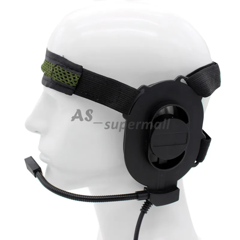 Тактическая гарнитура XQF HD01 Z Bowman Elite II Big PTT для Kenwood Radio Baofeng UV 5R UV82 WOUXUN PUXING TYT рация|ptt