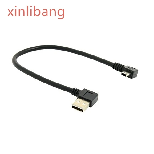Mini USB 5Pin 90 градусов левый и правый угловой штекер на 2 0 зарядный кабель 20