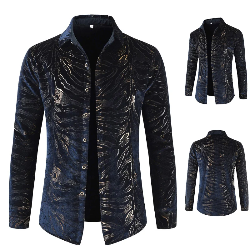 Зимние рубашки мужские толстые осенние бархатные фланелевые повседневная