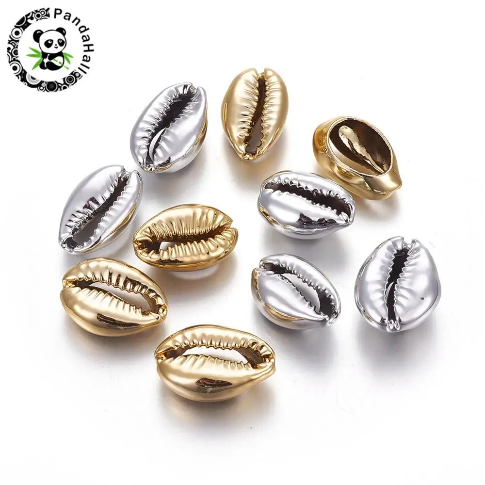 Гальванические бусины Cowrie Shell для изготовления ювелирных изделий браслетов