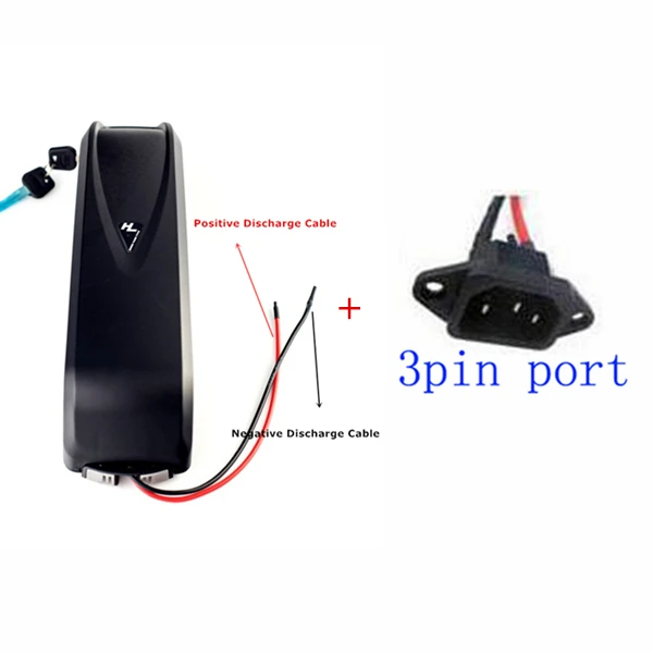 3pin Port 48 В 17AH литий ионный Электрический E велосипед батарея с 30A BMS для 750 Вт 1000 bbshd bafang Велосипедный спорт двигатель EBike - Цвет: 3pin Port