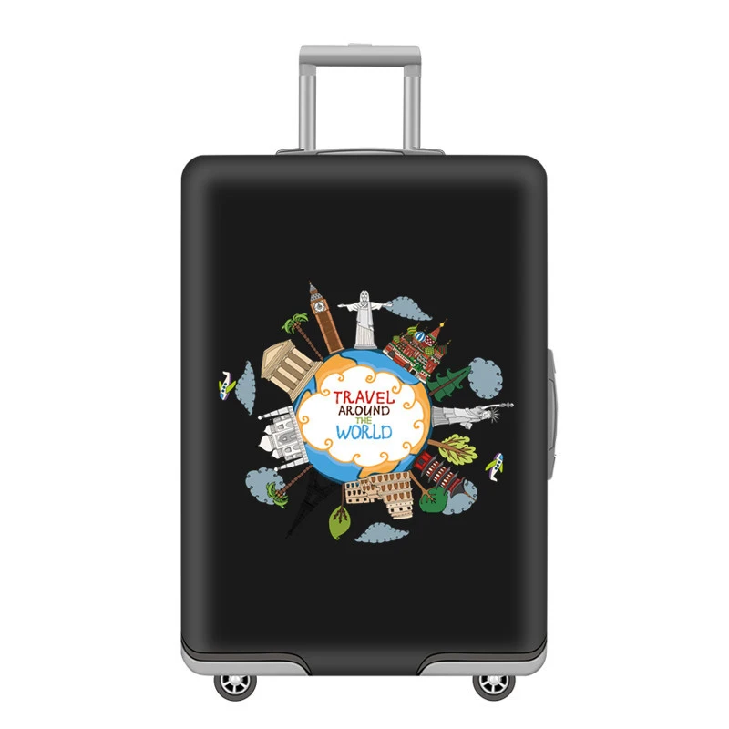 E Luggage cover Эластичный уплотненный багажный чехол, Защитные чехлы для багажа 19-32 дюймов, чехол для чемодана, износостойкие дорожные аксессуары - Цвет: E Luggage cover