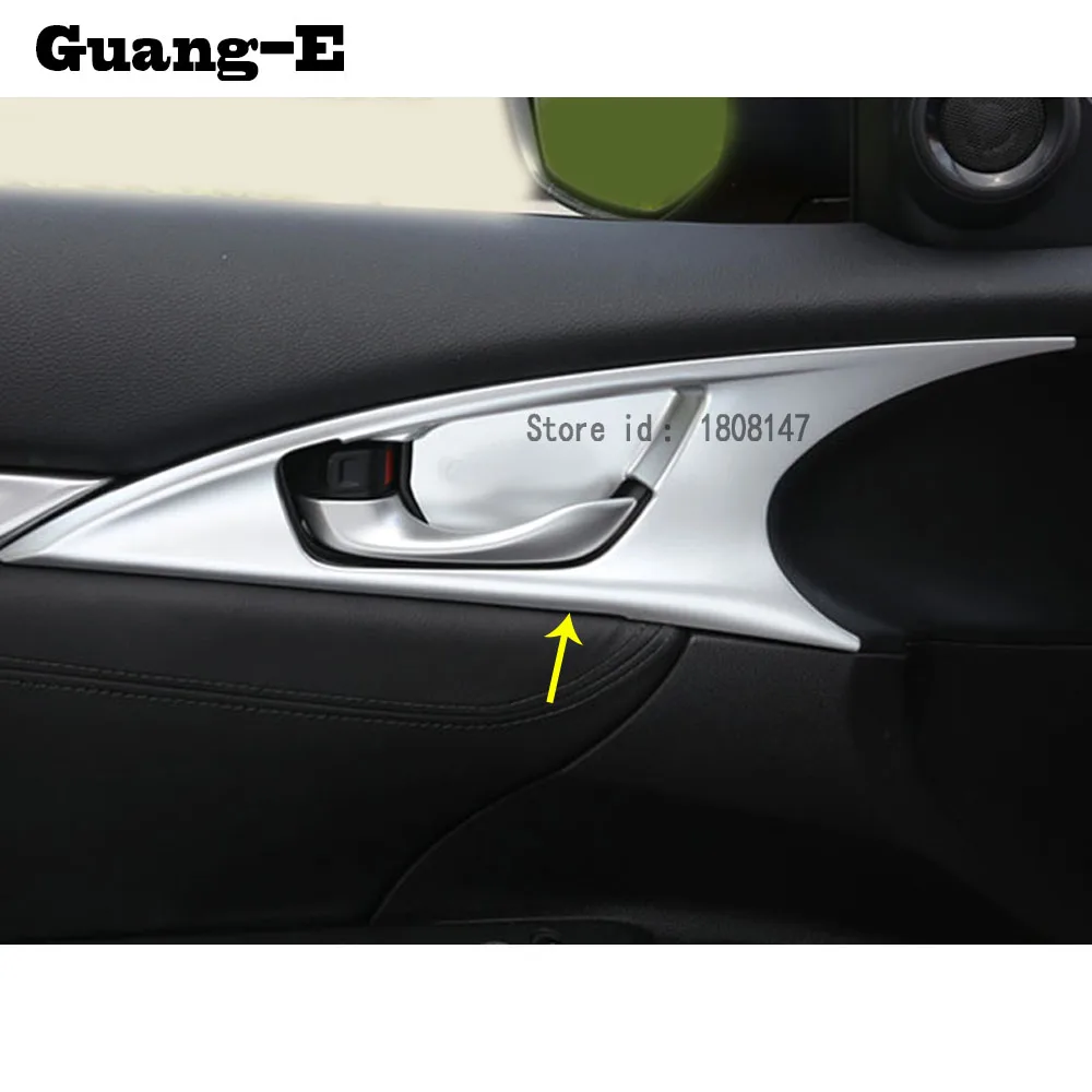 

Top Quality Car Sticker Styling Cover Protect Trim Frame Door Inner Built Bowl 4pcs For Honda Civic 10th Sedan 2016 2017 2018