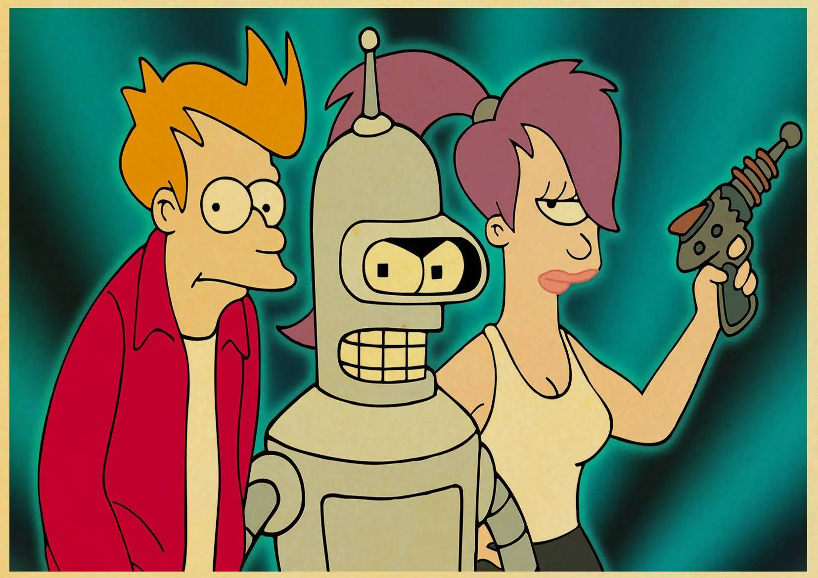 Комический фильм плакат Futurama плакаты Винтаж Крафт-Бумага ремесла печать для детской комнаты стены мультфильм декоративная живопись