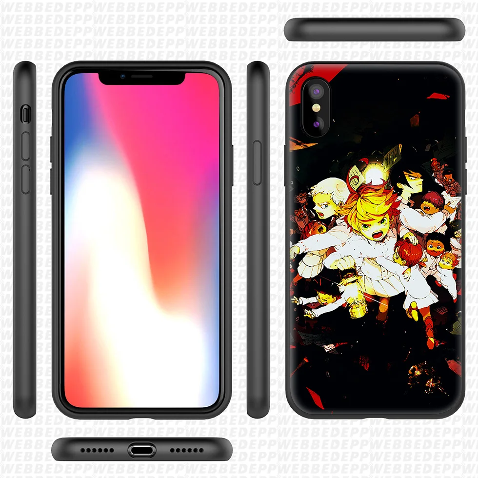 WEBBEDEPP обещанный Мягкий силиконовый чехол Neverland для iPhone 11 Pro Xr Xs Max X или 10 8 7 6 6S Plus 5 5S