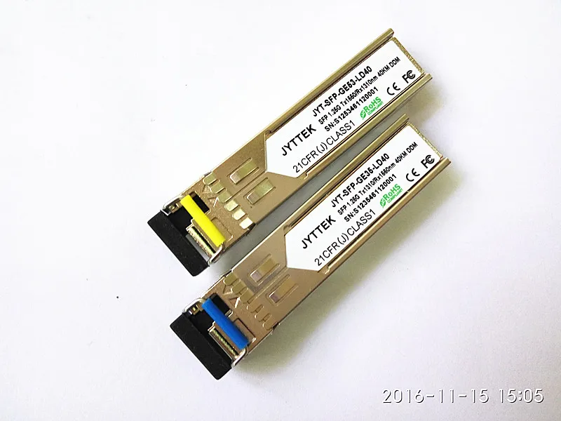 

5pairs/lot WDM/BIDI SFP Module Optic Fiber 1.25G BiDi SFP Transceiver with Single LC Connector 40km