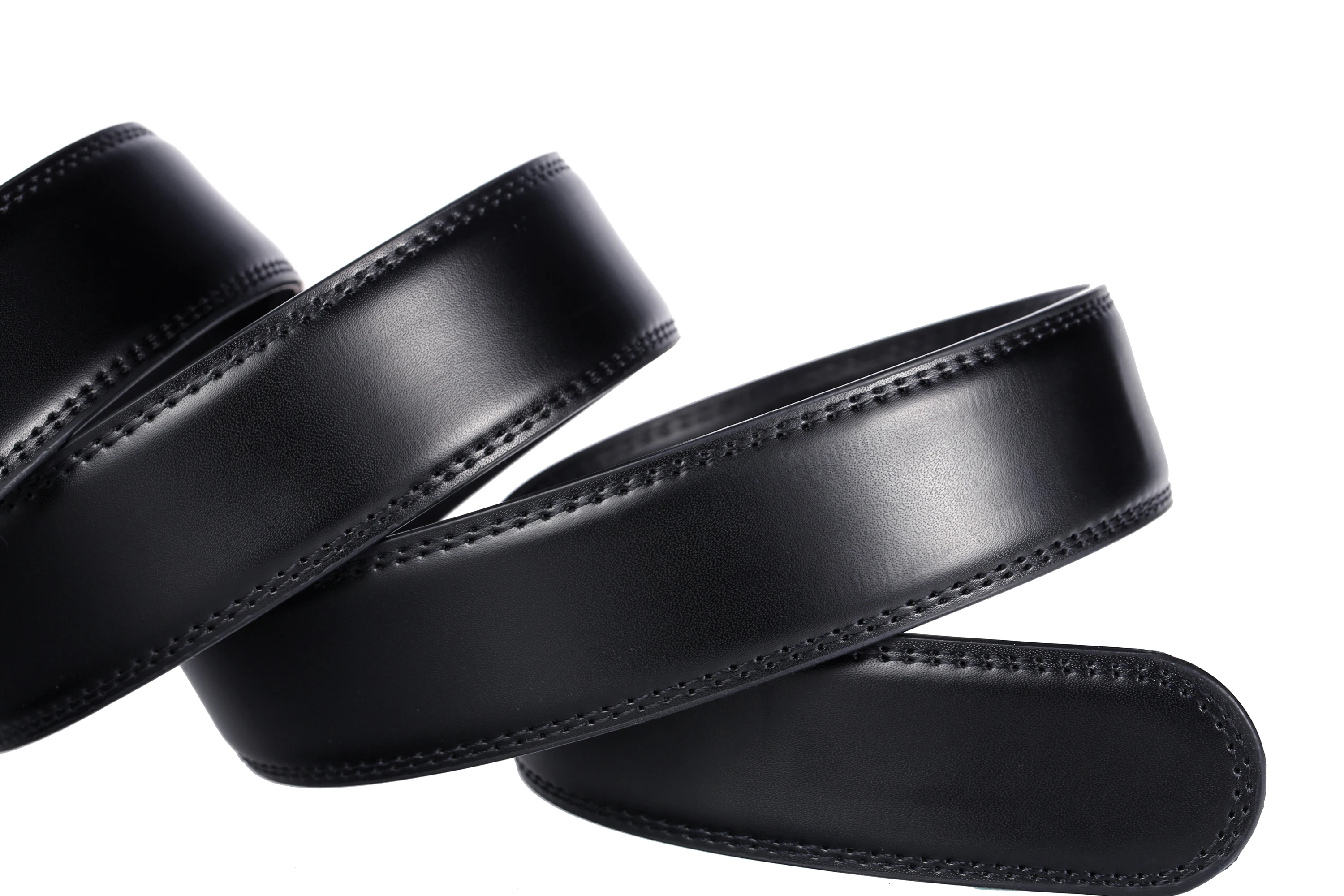 Мужской ремень с трещоткой из натуральной кожи 1 3/8|Мужские ремни| |