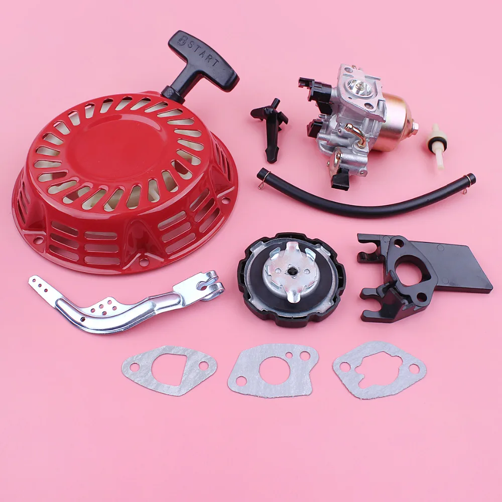 Карбюратор Recoil Rewind для Honda GX160 GX200 5.5HP 6.5HP GX 160 200 газонокосилка рычаг