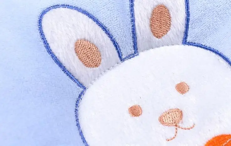 2015 New Hot Baby's PillowLovely Soft Infant Baby Pillow Bunny Head Shape Seven-hollow Fibre Blue Pink Orange Free Shipping | Мать и