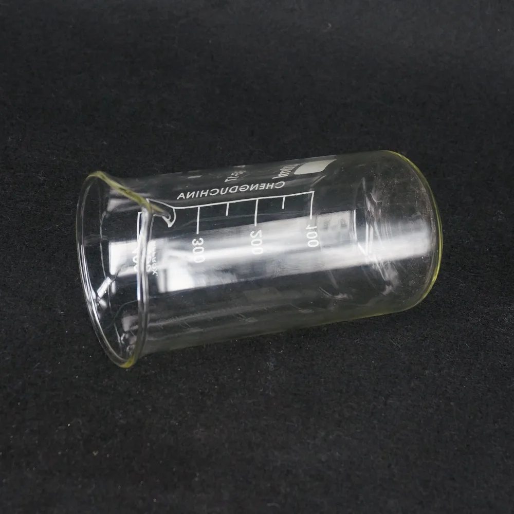 Лабораторная Мензурка высокой формы объемом 400 мл искусственное боросиликатное