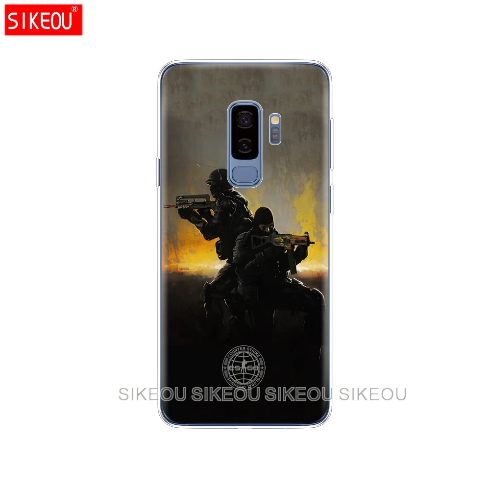 Силиконовый чехол для Samsung Galaxy S9 S8 S7 S6 edge S5 S4 S3 PLUS телефона Counter Strike cs go | Мобильные
