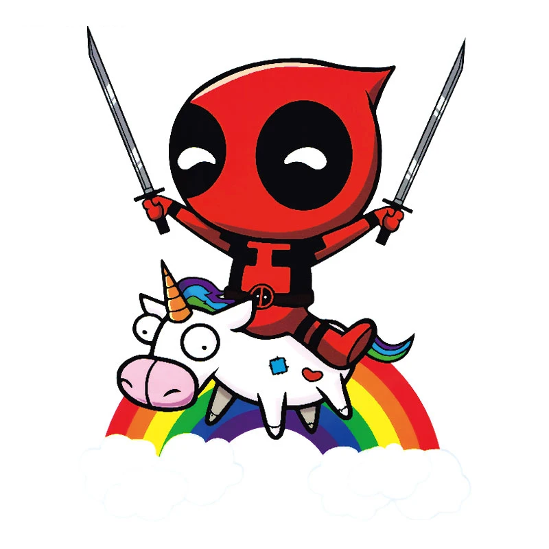 

Iron on Patches Ant-Man Unicorn Stripes on Clothes Decor Heat Transfers for Clothes Stickers Badges DIY T-shirt Children Tops E