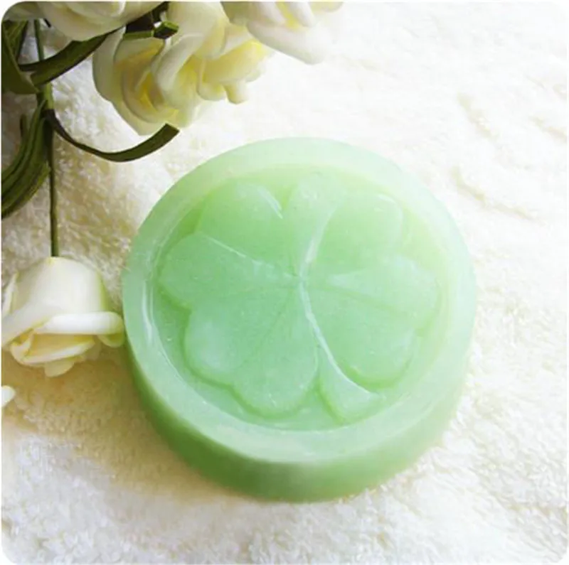 1 шт. четыре листа клевера цветок торт плесень силиконовые ручной работы мыло