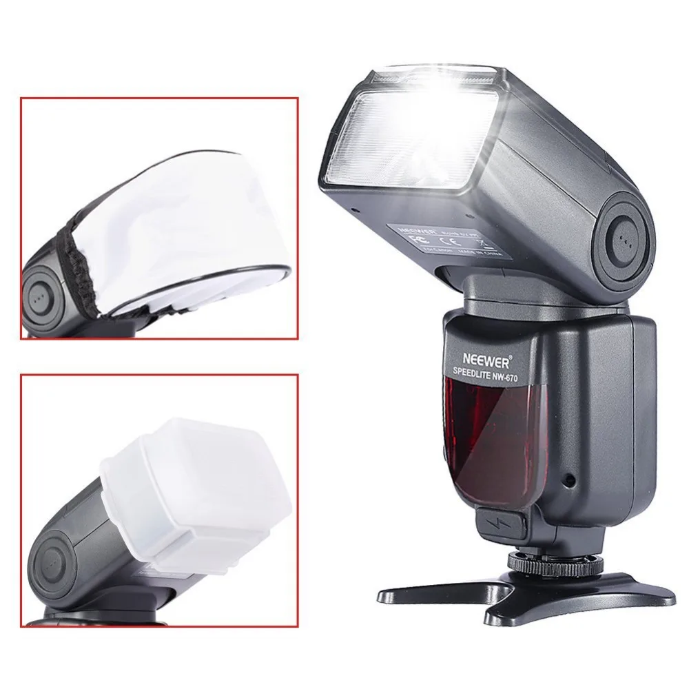 Комплект вспышки Neewer NW670 E TTL для Canon DSLR :( 1) вспышка с ЖК экраном +(1) Беспроводной