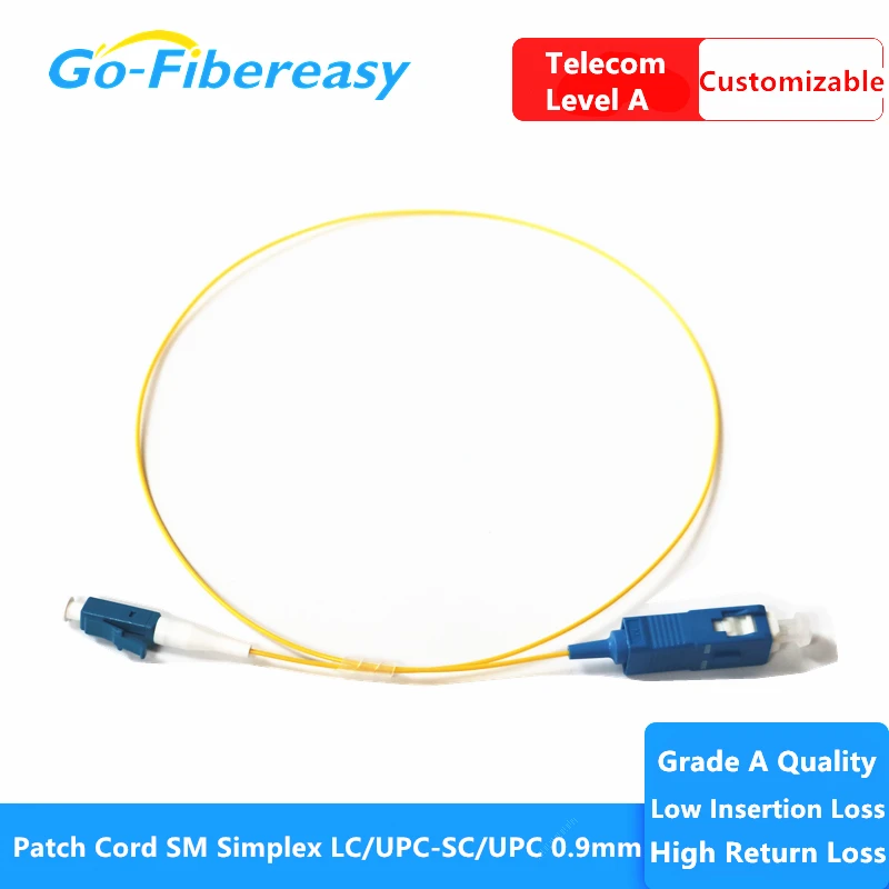 20 шт./лот fibra optica ftth патч корд LC/UPC SC/UPC SM симплексный кабель из ПВХ 0 9 мм 40