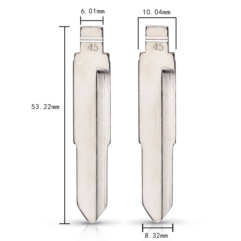 KEYYOU 10 шт./лот металлический пустой Uncut Флип KD полотно дистанционного ключа тип #45