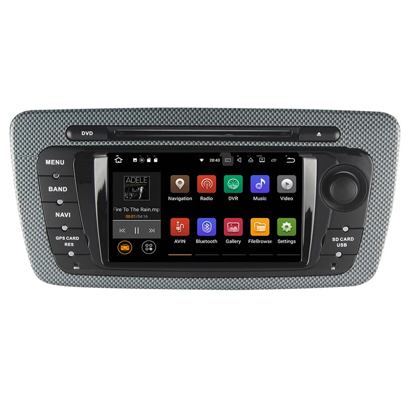 Android 9 1 6 2 дюймовый емкостный сенсорный автомобильный dvd плеер с экраном для Seat ibiza