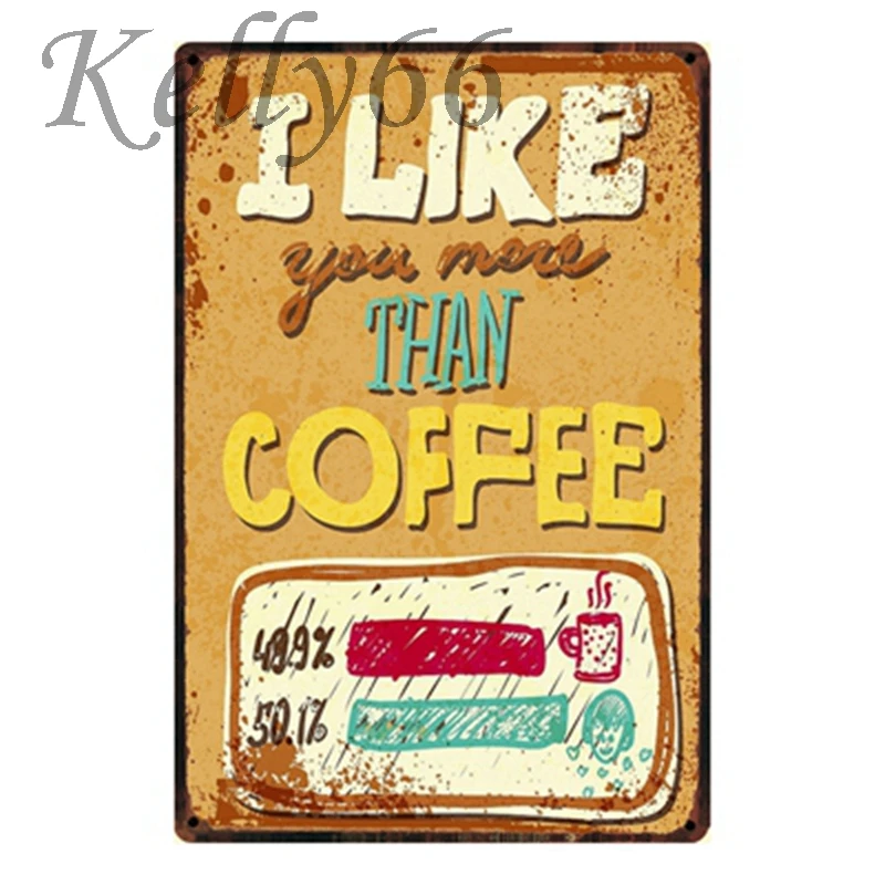 

[ Kelly66 ] I LIKE YOU Funny Tin Sign Poster Home Decor Store Wall Plaque Iron Painting Drop shipping 20*30 CM Size y-1227