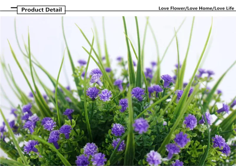 Яркий P. tenuiflora зеленый пластик трава растения, Искусственные цветы babysbreath Свадебные дома Рождество Декор вечерние партии Офис цветок цветы искуственные тычинки для цветов статуэтки декор для дома штормгласс