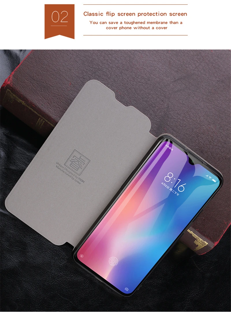 Mofi для Xiaomi mi 9 mi 9 SE Чехлы книжка флип стиль высокое качество чехлы для мобильных телефонов для Xiaomi mi 9 прозрачный чехол-подставка