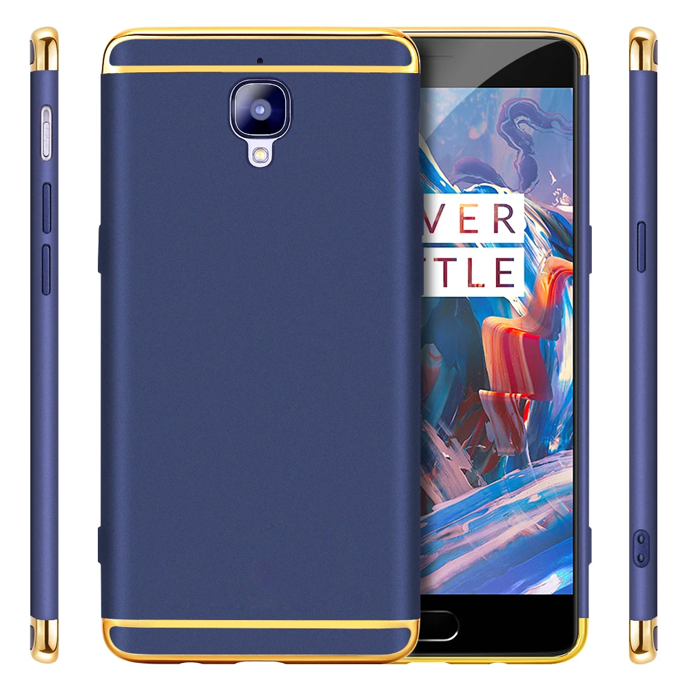 GKK гальванизированная серия щитов для OnePlus 3 T чехол A3000 WIith мягкая пленка три