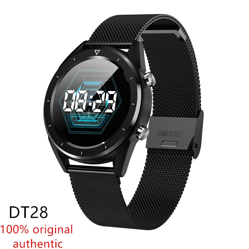 DT28 Смарт часы с контролем артериального давления и пульса IP68 Водонепроницаемые