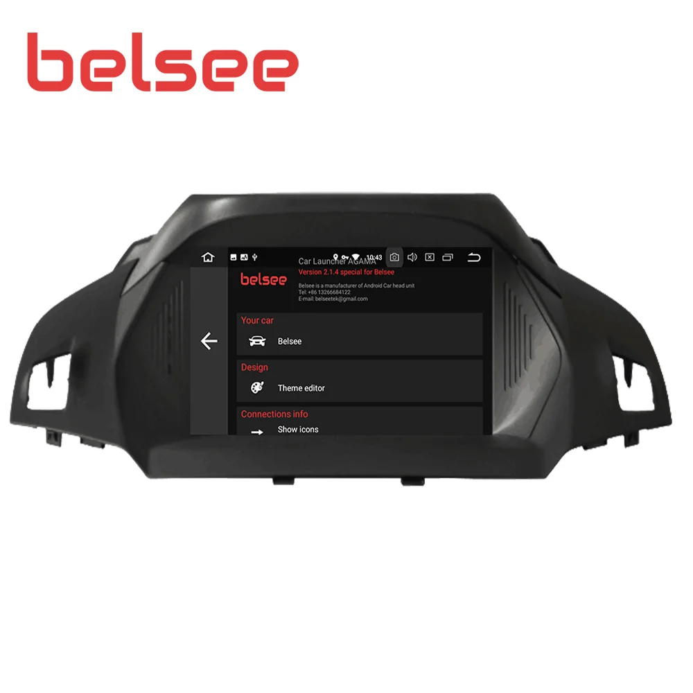 Belsee Android 9,0 Автомагнитола стерео 4 Гб 64 Гб 8 ядерный Авторадио навигатор с GPS, DVD для Ford Kuga Escape C-Max 2013