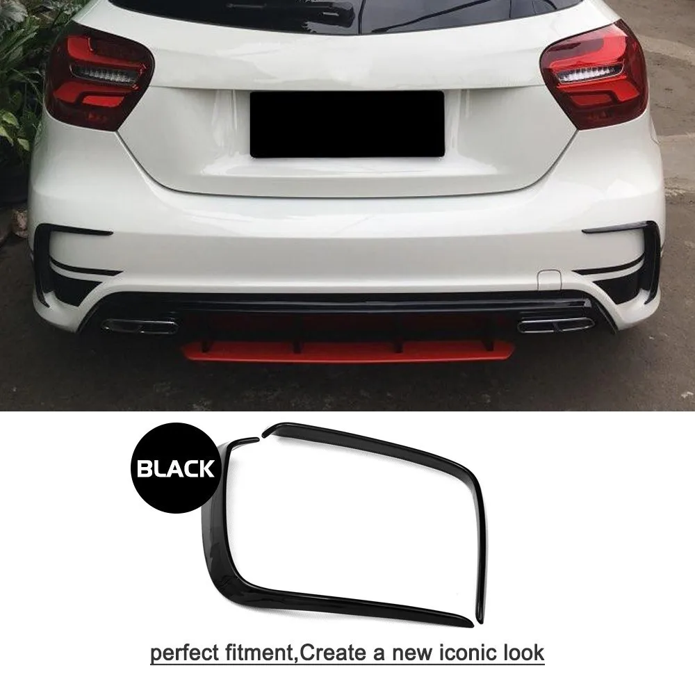 Диффузор для заднего бампера вентиляционная отделка плавники Mercedes Benz A Class W176 A200