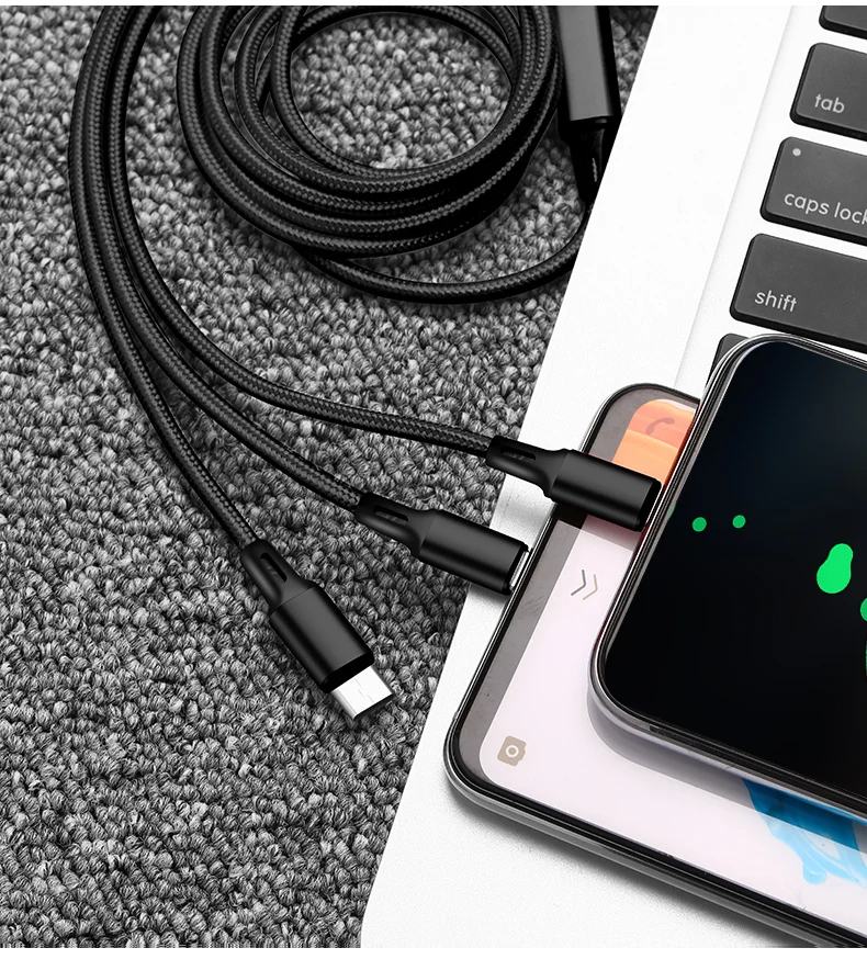 Горячая 3 в 1 Micro usb type C кабель для зарядного устройства Мульти Usb порт несколько Usb кабель для зарядки Usbc кабели для мобильных телефонов для samsung