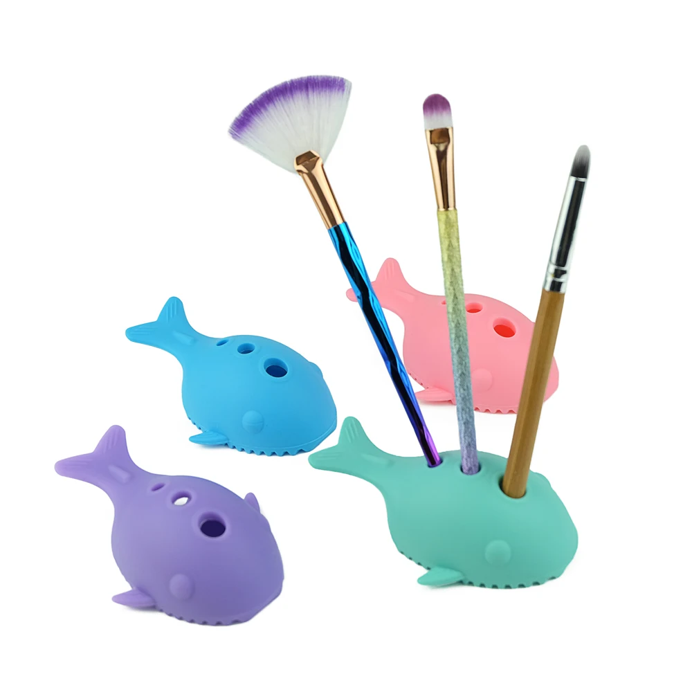 Кисть в форме рыбы силиконовая для макияжа очищающее средство косметический