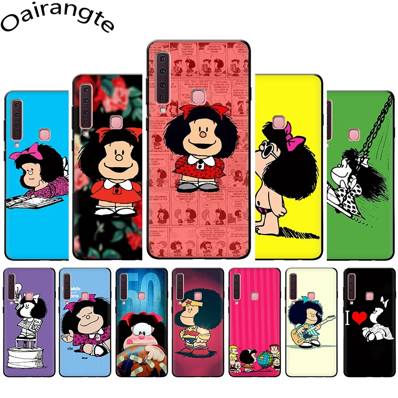 Mafalda мягкий чехол для мобильного телефона чехол для samsung Galaxy A6 7 8 9 A10 30 40 50 70 J6