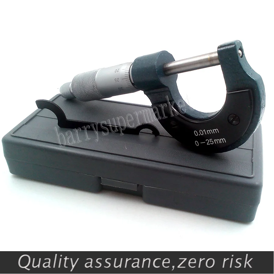 Outside Micrometer 0-25mm/0.01 Carbide Standards Metric Screw Thread Gauge Caliper Measuring Tools |