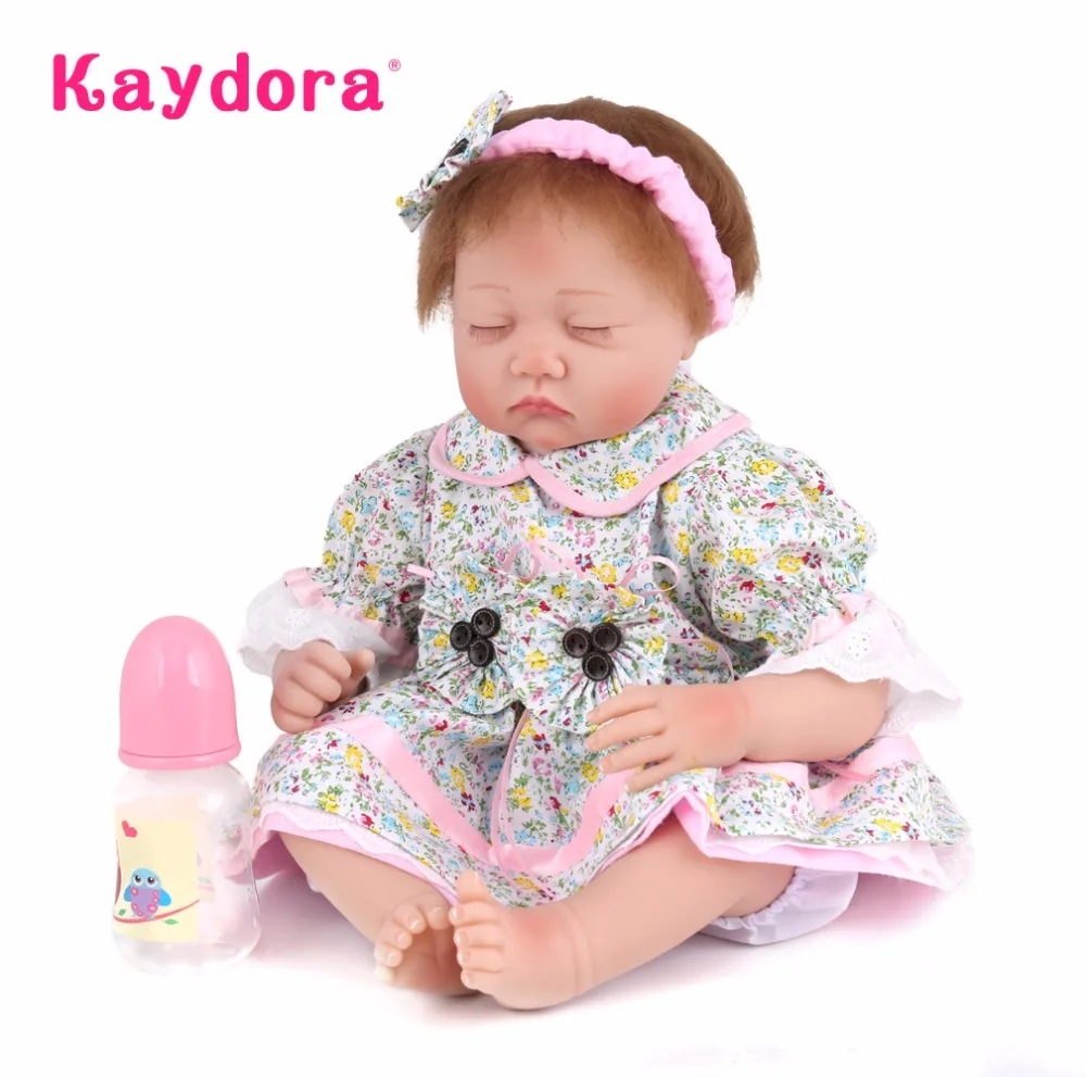 Реалистичные куклы Kaydora для новорожденных 55 см девочек ручной работы мягкие