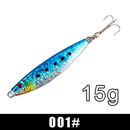 Приманка для рыбалки от ftk Shore Jig Sardine 1 шт. 15 г-60 г 65 мм-115 мм пресноводная соленая форель ложка Бас Приманка металлическая искусственная приманка - Цвет: 15g-001