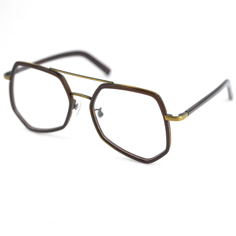 Posesion Vintage Irregularity Square Acetate Men Optical Eyeglasses Frames Handmade Clean Lens Women Large Eyewear Full Frame | Аксессуары