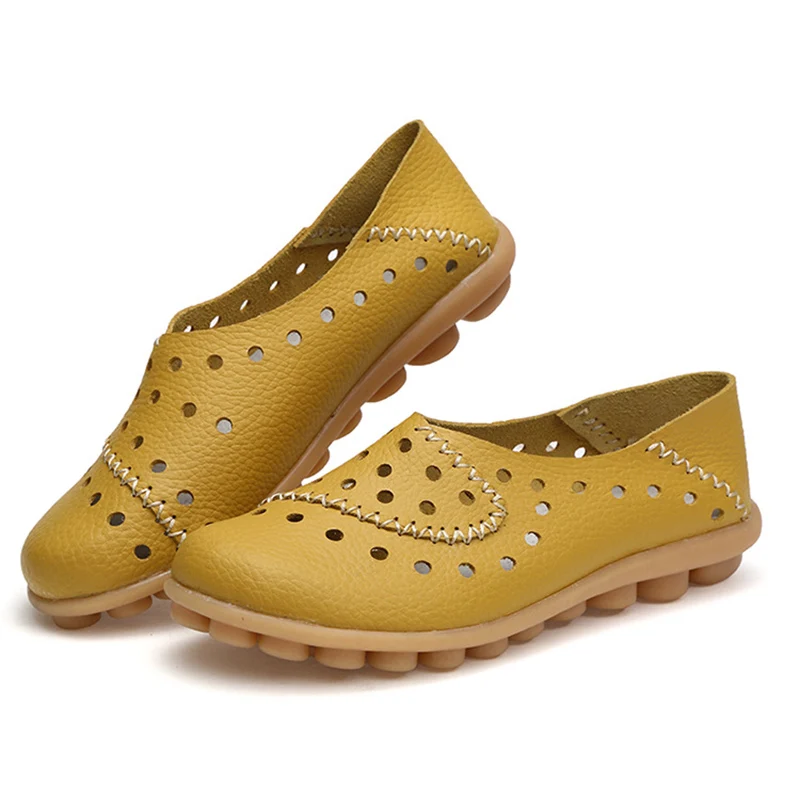 Женские лоферы из натуральной кожи Новая модная женская обувь на плоской подошве