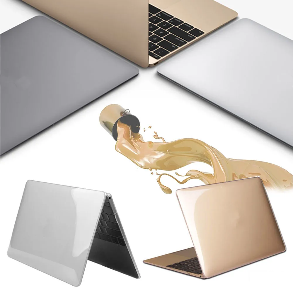 Прозрачный прозрачный пластиковый жесткий чехол для ноутбука MacBook 12/ Air 11 6 13 3/Pro