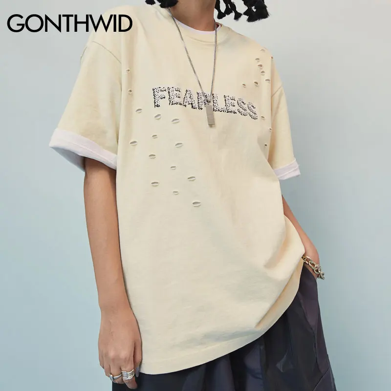 GONTHWID хип хоп граффити чернилами футболки повседневное уличный с короткими