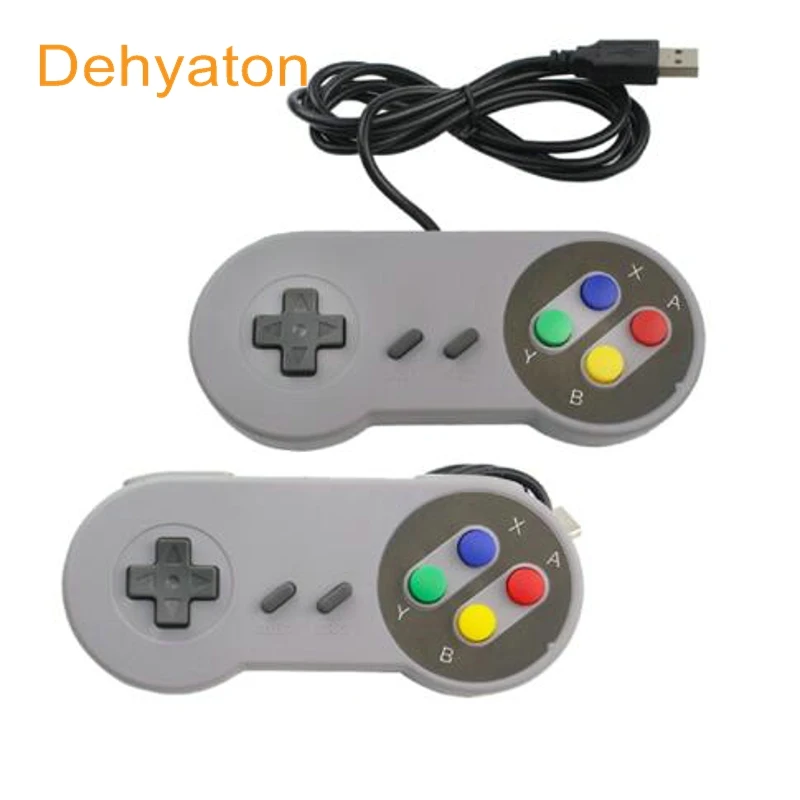 

2pcs Dehyaton Super Game Controller SNES USB Classic Gamepad Game Controllers for PC MAC Computer Laptop Games remote control