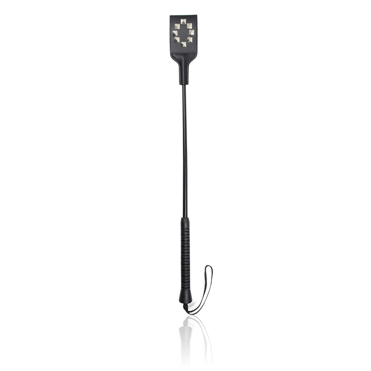 LoveFun укороченный кроп топ для верховой езды из кожи с шипами квадратной ручкой и