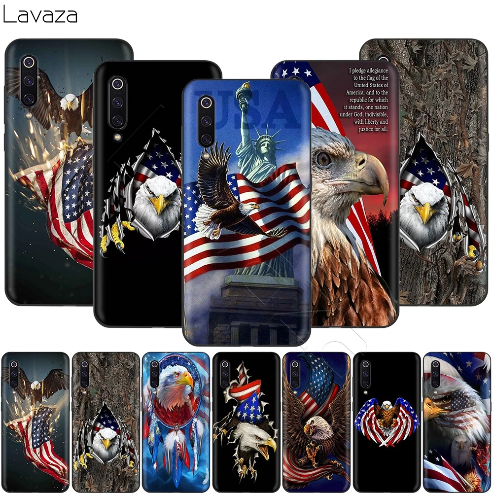 Чехол Lavaza с американским Орлом и флагом США для Xiaomi Mi 9 Pro 8 6 A1 A2 Pocophone F1 Lite Max 3 10 Redmi K30
