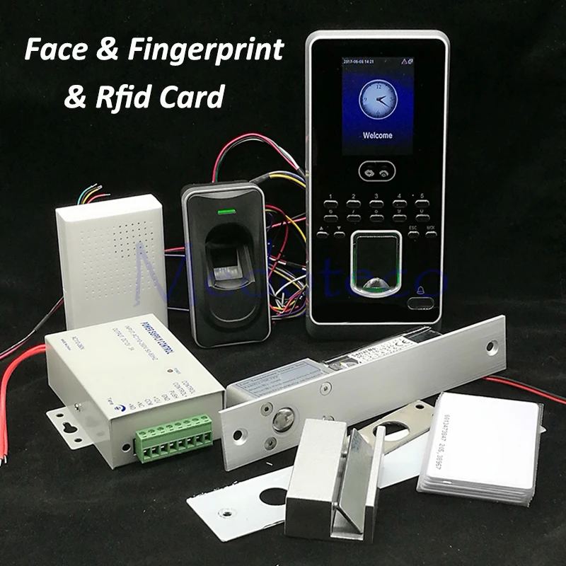 DIY система контроля доступа лица комплект отпечатков пальцев стеклянная дверь