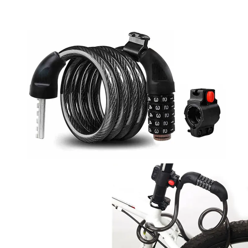 5 значный код велосипедный замок MTB Горный Дорожный с паролем Анти кражи