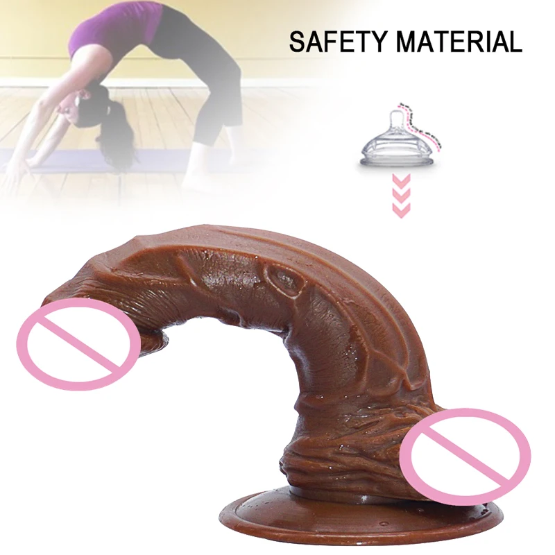 Огромный большой реалистичный фаллоимитатор мягкий искусственный пенис член