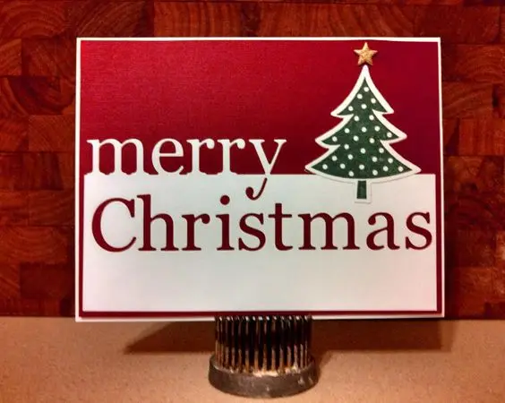 Merry Christmas английский настрой слово вырубной штамп для Рождественский альбом