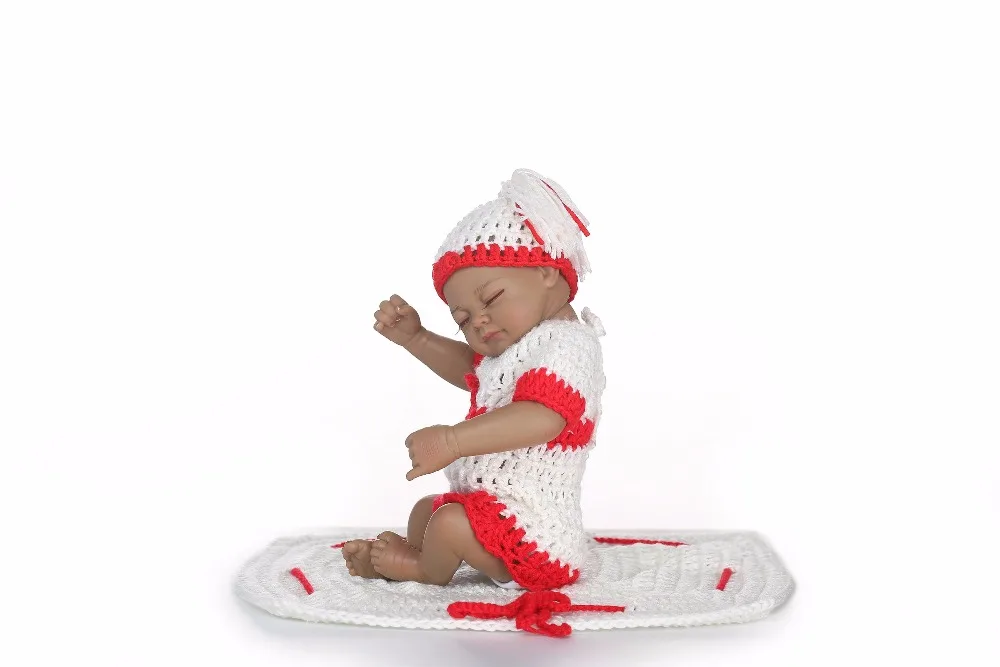 Мини bebelys Reborn Baby Doll реалистичные силиконовые игрушки для ванной девочек Спящая