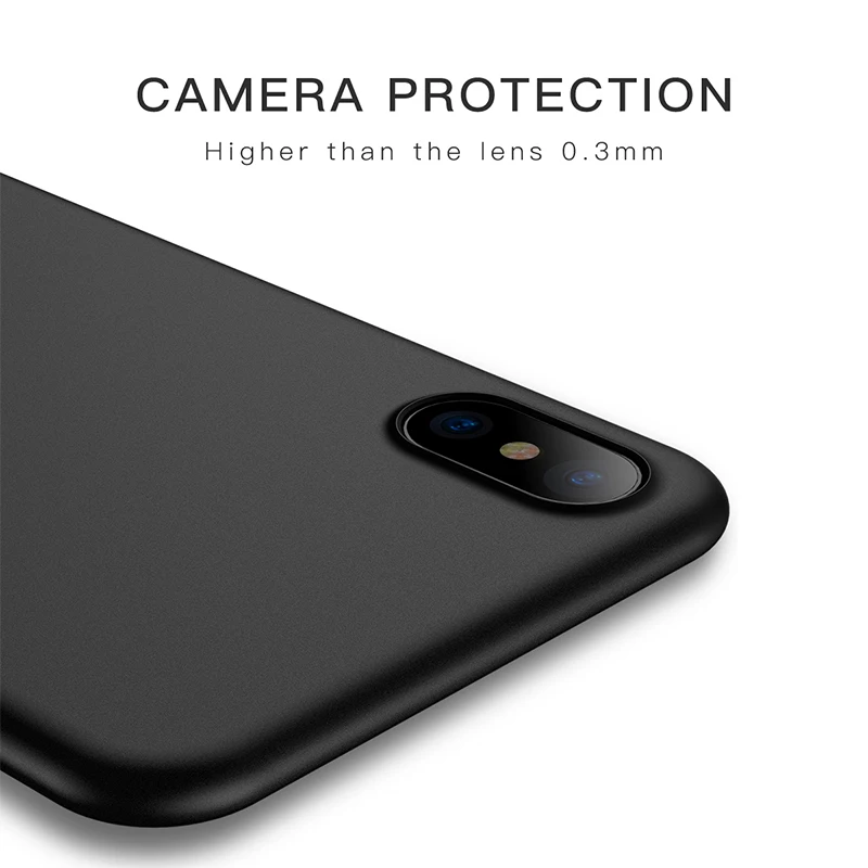 Fshang ультра тонкий чехол для телефона iPhone X Тонкий сплошной Цвет телефон Свет