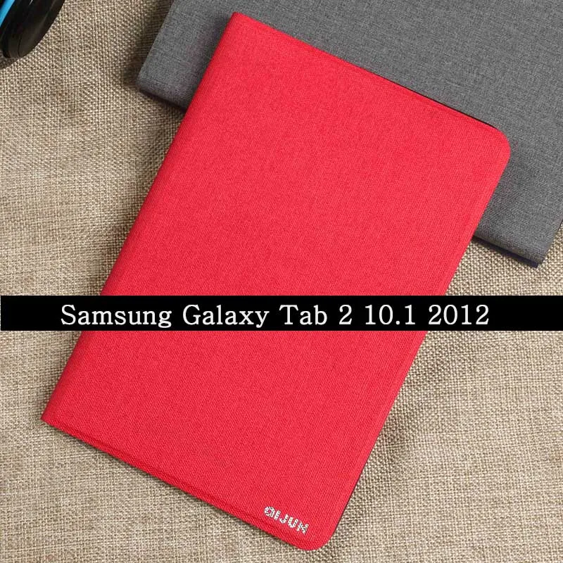 Galaxy Tab 2 10.1 Для samsung Galaxy Tab 2, 10,1 дюймов, GT-P5100, P5110, P5113, чехол из искусственной кожи для планшета, откидная крышка, подставка, Фолио, защитный силиконовый чехол - Цвет: Galaxy Tab 2 10.1
