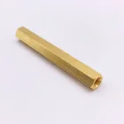 Wkooa M3, Проставка для печатной платы, шестигранная стойка гайки, латунная Резьбовая стойка, внутренняя длина 4-28 мм